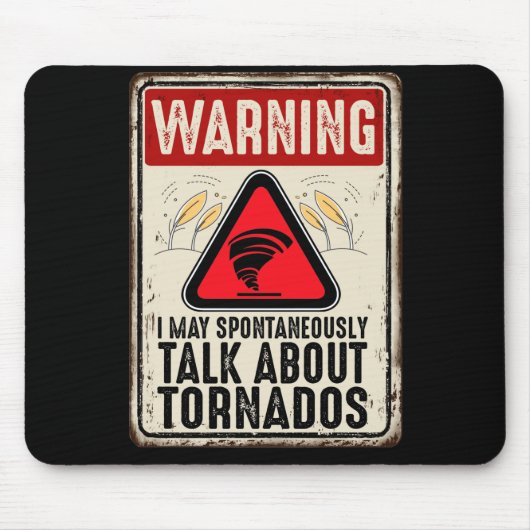 Storm Chaser Storm Hunter Zitat, ob Mousepad (Vorne)