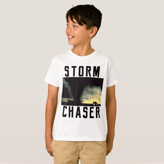 Storm Chaser Tornado Picture Weather Meteorologe T-Shirt (Vorne ganz)
