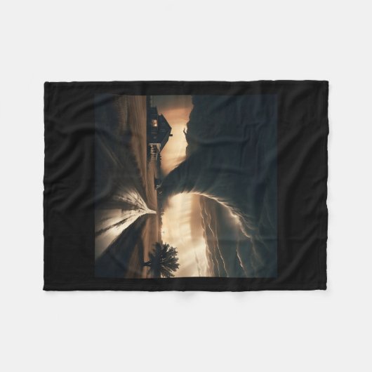 Storm Chaser Tornado Twister Weather Meteorologe Fleecedecke (Vorderseite (Horizontal))