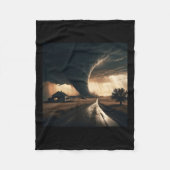 Storm Chaser Tornado Twister Weather Meteorologe Fleecedecke (Vorderseite)