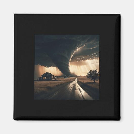 Storm Chaser Tornado Twister Weather Meteorologe Magnet (Vorne)
