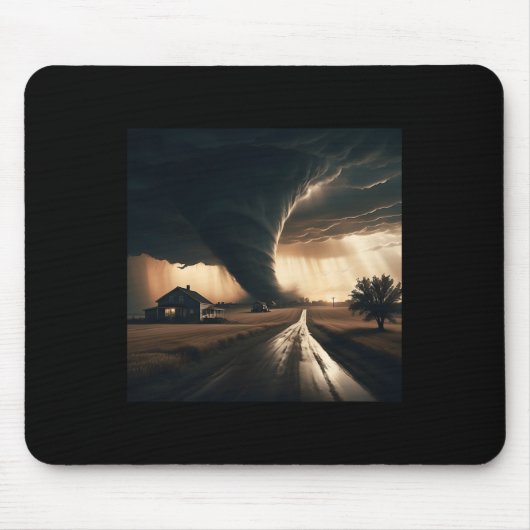 Storm Chaser Tornado Twister Weather Meteorologe Mousepad (Vorne)
