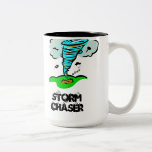 Storm Chaser Tornado Twister Zweifarbige Tasse