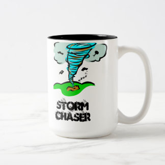 Storm Chaser Tornado Twister Zweifarbige Tasse