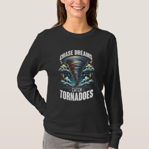 Storm Chasing Tornado Chaser Meteorologe Retro O T-Shirt