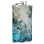 Storm Clouds and Ocean Currents Abstract Art Flachmann (Rechts)