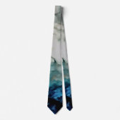 Storm Clouds and Ocean Currents Abstract Art Krawatte (Vorderseite)
