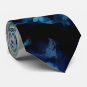 Storm Clouds and Ocean Currents Abstract Art Krawatte (Gerollt)