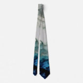 Storm Clouds and Ocean Currents Abstract Art Krawatte (Rückseite)