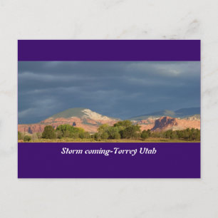 Storm Coming-Torrey Utah Postkarte