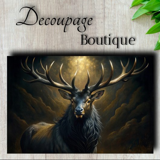 Storm Crown Decoupage Seidenpapier