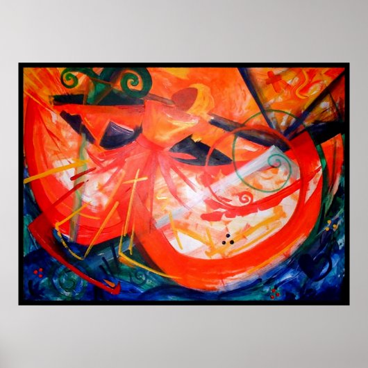 Storm Dancer - Haitianische Kunst - Schwarze Kunst Poster (Vorne)