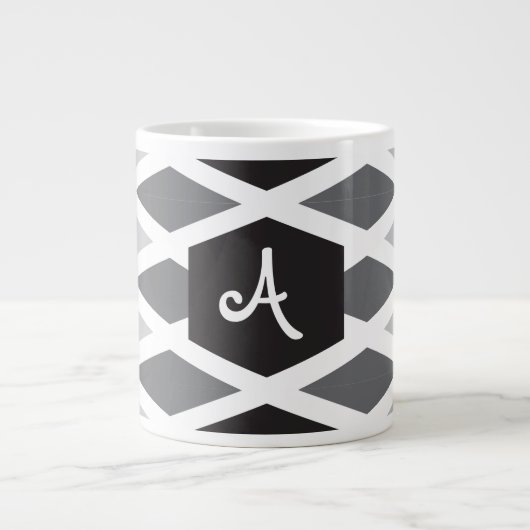 Storm Diamond Ombre Monogram Jumbo-Tasse (Vorderseite)
