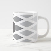 Storm Diamond Ombre Monogram Jumbo-Tasse (Rechts)