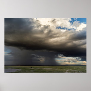 Storm Forming Over The Nearby Slopes Of Mount Poster
