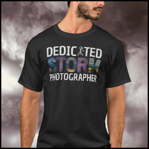 Storm Fotograf Typografie Design Storm Images T-Shirt