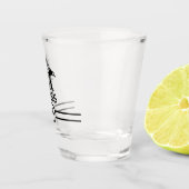 Storm Gray Stegosaurus Spiked Dinosaurier Schnapsglas (Rechts)