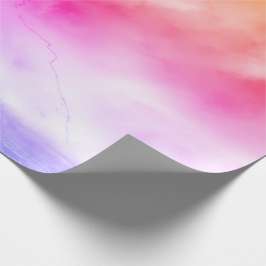STORM IN RAINBOW-FARBEN GESCHENKPAPIER (Ecke)