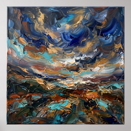 Storm Light Sacred Landscape Poster (Vorne)