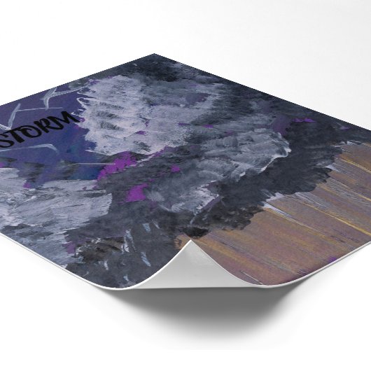 STORM POSTER DESIGN VON ARTIKEL PAULA REILLY. (Ecke)