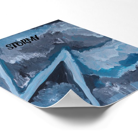 STORM POSTER VON KÜNSTLERN PAULA REILLY. (Ecke)