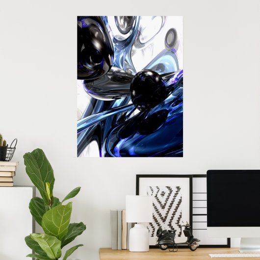 Storm Shadow Abstrakt Poster (Heimbüro)