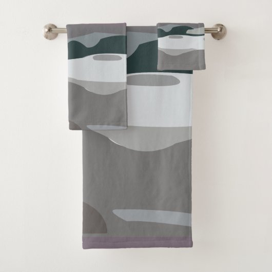 Storm Sky Cloud Sea Waves Trendy Bad Badhandtuch Set (Insitu)