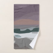 Storm Sky Cloud Sea Waves Trendy Bad Badhandtuch Set (Handtuch)