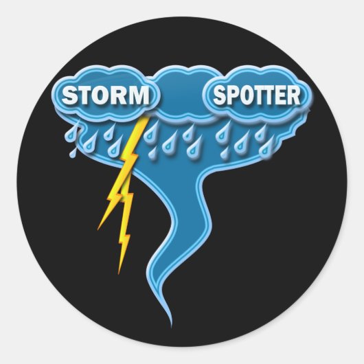 STORM SPOTTER RUNDER AUFKLEBER (Vorderseite)