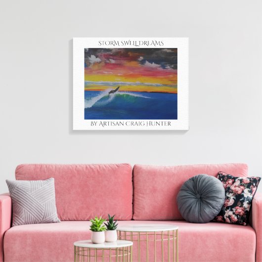 STORM SWELL DREAMS LEINWANDDRUCK (Insitu (Wohnzimmer))