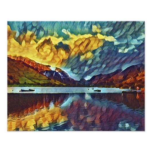 STORM ÜBER DEM SEE FOTODRUCK (Vorne)