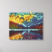 STORM ÜBER DEM SEE LEINWANDDRUCK (Vorderseite)