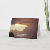 Storm und Sonnenlicht Glaubenslehre Verse Card Karte (Vorderseite)