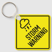 Storm Warning Metal Square Schlüsselanhänger (Vorderseite)