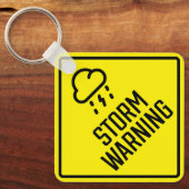 Storm Warning Metal Square Schlüsselanhänger (Vorderseite)