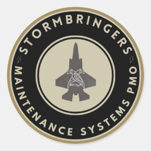 Stormbringer-Aufkleberbuch Runder Aufkleber (Vorderseite)