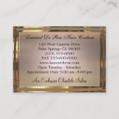 Stormgaurnt Elegant Beruflich Visitenkarte (Rückseite)