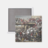 Storming in Delhi Magnet (Vorderseite/Rückseite)