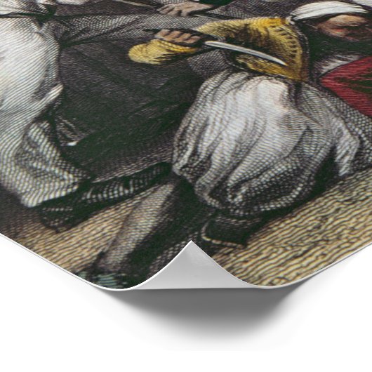 Storming in Delhi Poster (Ecke)