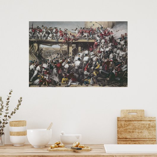 Storming in Delhi Poster (Küche)