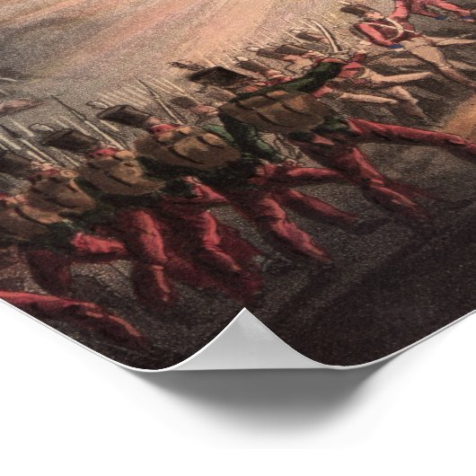 Storming von Ciudad Rodrigo, bewässert von Poster (Ecke)