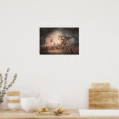 Storming von Ciudad Rodrigo, bewässert von Poster (Küche)