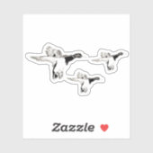 Stormo di germani reali aufkleber (Blatt)