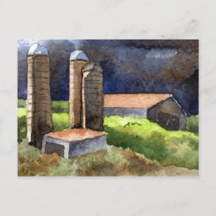 "Storm's Coming #6" - Postkarte für Landstraßen