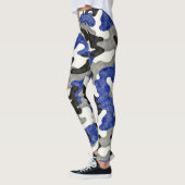 Störmuster Camouflage Blues Gray Black Leggings (Links)