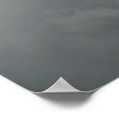 Stormwolken drucken poster (Ecke)