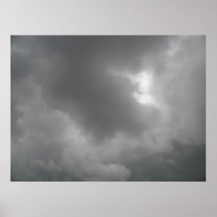Stormwolken drucken poster