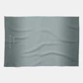 Stormy Blue Gray Ombre Geschirrtuch (Horizontal)