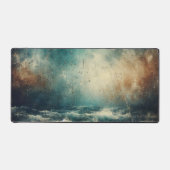 Stormy Blue Ocean Old Photograph Schreibtischunterlage (Vorderseite)