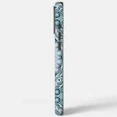 Stormy Blue und Gray Mandala Pattern Case-Mate iPhone Hülle (Rückseite / Links)